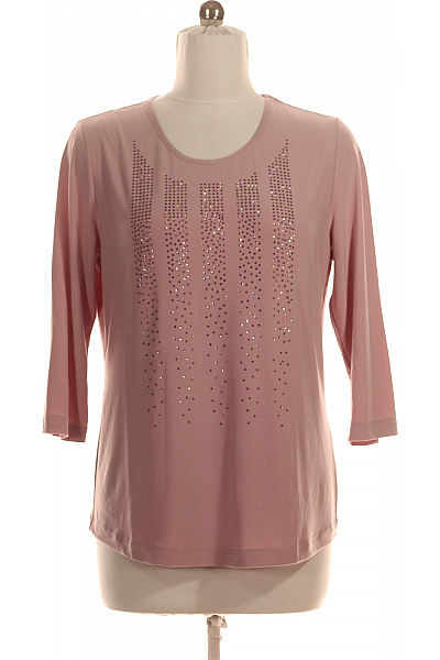 COUTURE LINE Dámská růžová halenka s kamínky a 3/4 rukávem | COUTURE LINE | obrázek 2
