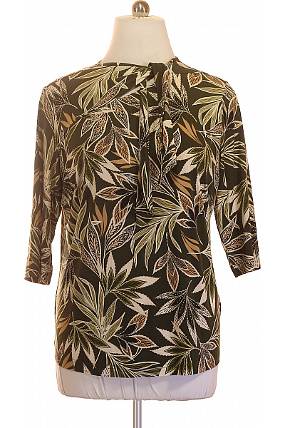 COUTURE LINE Dámská khaki halenka s potiskem a mašlí Velikost 48 | COUTURE LINE | obrázek 2