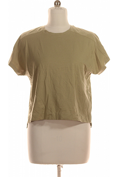 THOM By Thomas Rath Dámské tričko s krátkým rukávem khaki basic crop top Vel. 36 | THOM By Thomas Rath | obrázek 2
