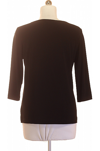 COUTURE LINE Černá elegantní halenka s kamínky a 3/4 rukávem Vel. 40 | COUTURE LINE | obrázek 3