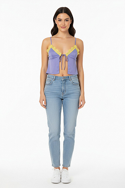 Dámské Tričko Modrý Second Hand