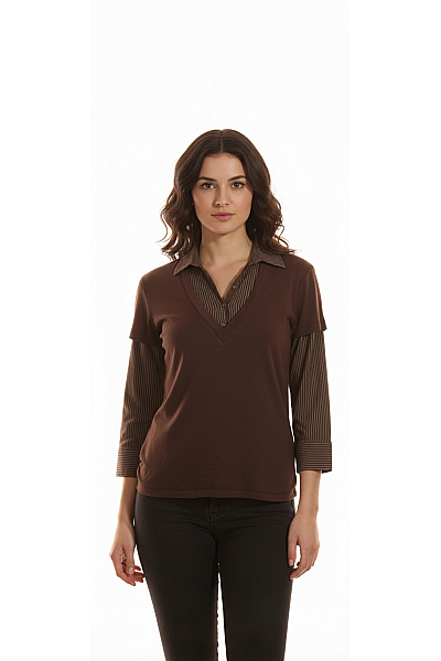 Halenka Hnědá CECIL Second Hand Vel. XL
