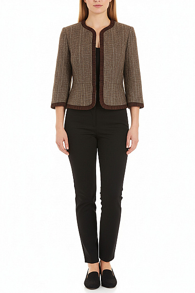 Teplé Dámské Sako Hnědé Marks & Spencer