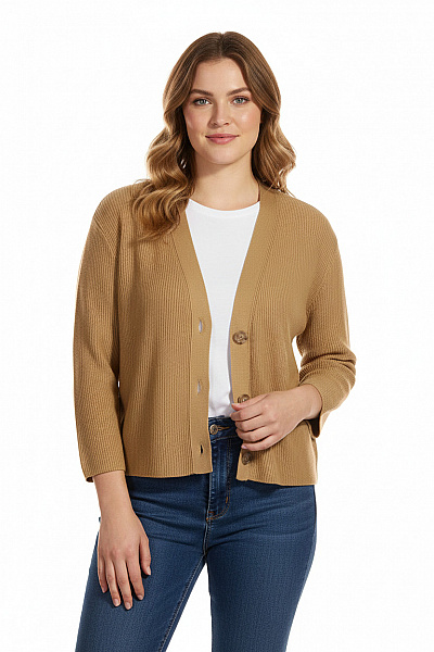 Dámský Svetr Hnědý Second Hand Vel. XL