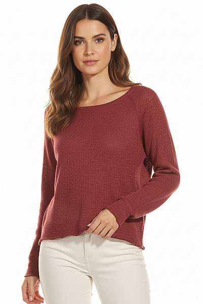 Dámský Svetr Vínový Topshop Vel. 40