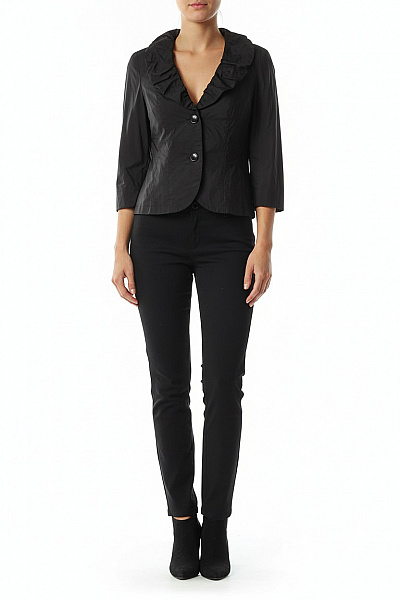 Společenské Dámské Sako Černé Swing