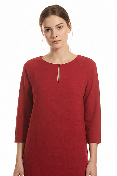  Šaty S Rozparkem Vínová Vel. 36