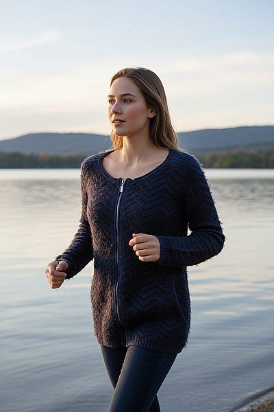 Dámský Cardigan Modrý MORGAN Second Hand Vel. XS