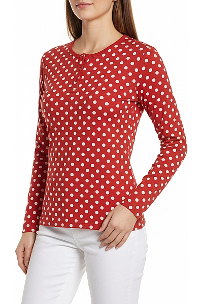 Dámské Tričko Červené MARIKOO Vel. L