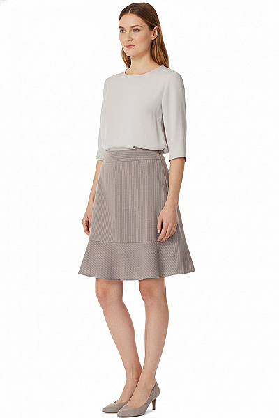 BANANA REPUBLIC  Sukně áčková Vlněná Šedá