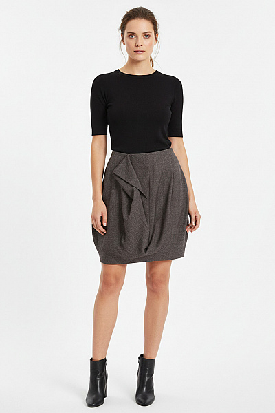 Balonová  Sukně Šedá SISLEY Vel. 44