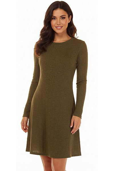 Topshop Tričkové  Šaty Zelené Second Hand Vel.  36