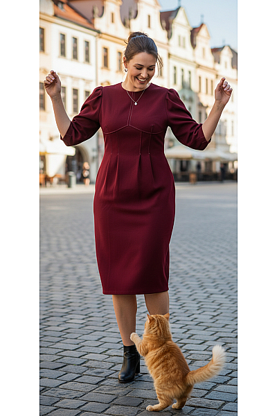  Šaty S Rozparkem Fialové Topshop Vel.  44