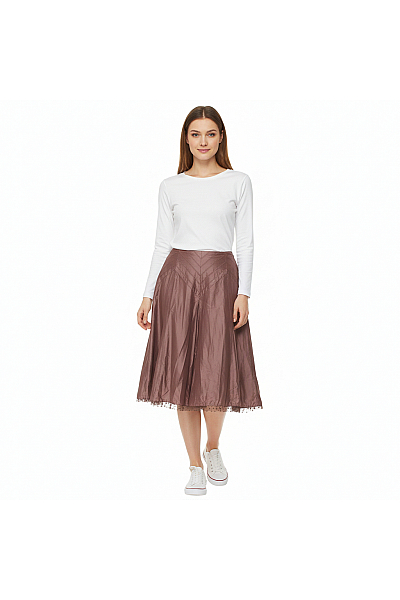Karen Millen  Sukně áčková Hnědá Second Hand Vel.  38