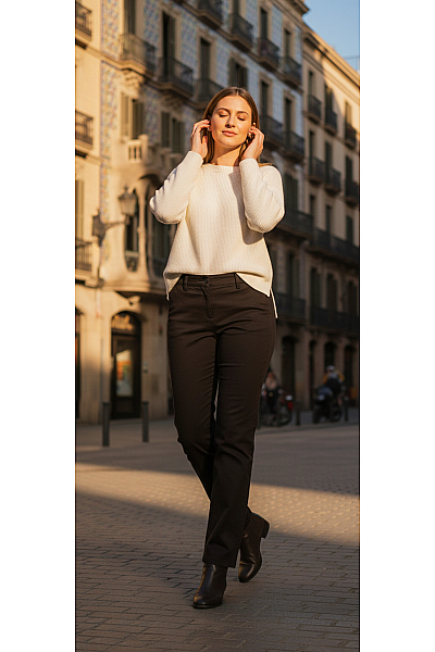 Please Dámské úzké Černé