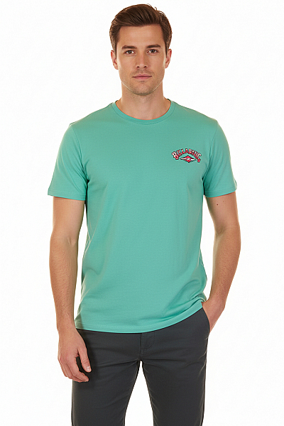 BILLABONG Jednoduché Pánské Tričko Zelené Second Hand Vel. L