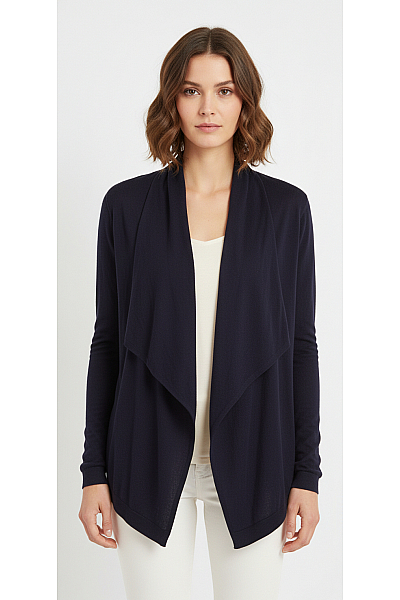 Massimo Dutti Dámský Cardigan Hedvábný Modrý Vel. S