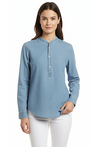 JACK & JONES  Halenka Jednobarevná Modrá Vel. S