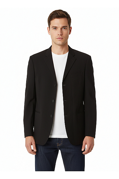 Pánské Sako Černé Hugo Boss