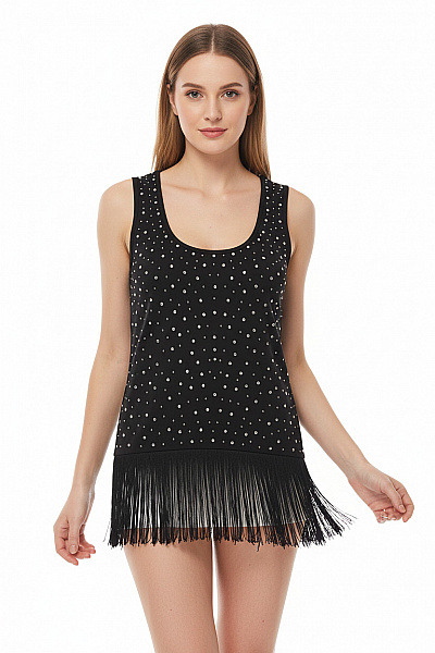 Vzorovaná  Halenka Černá Coolcat Vel. S