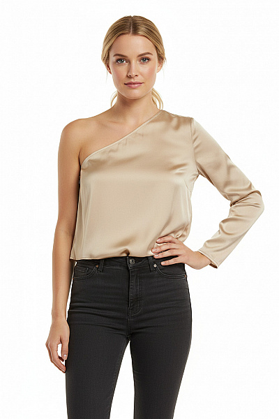 Společenská  Halenka Béžová IVYREVEL Vel. 46