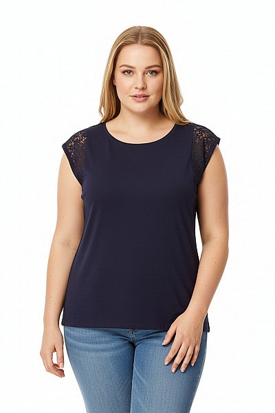 Esprit  Halenka Jednobarevná Modrá