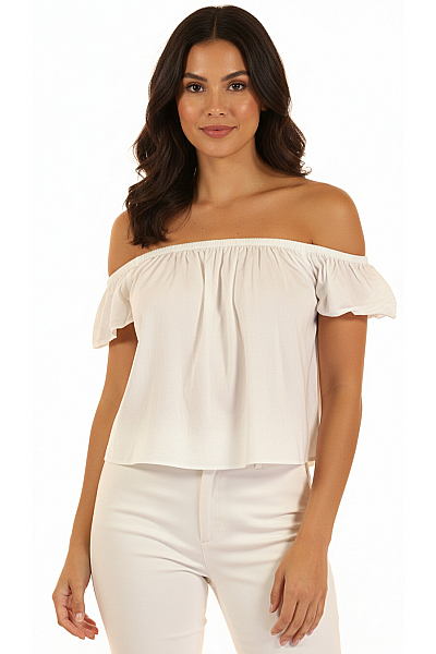 Dámské Top Bílý Bershka Vel.  XS