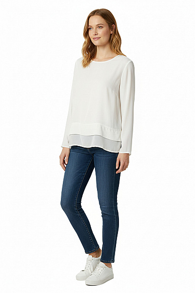 S.OLIVER Společenská  Halenka Bílá Vel. 42