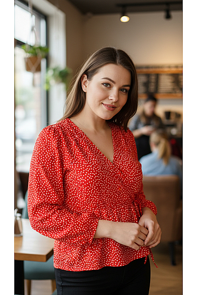 ONLY Halenka Červená Vel. XL