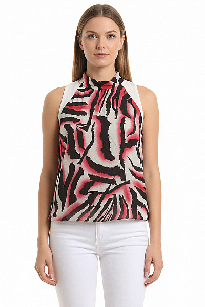 Vzorovaná  Halenka Barevná Vel. XL