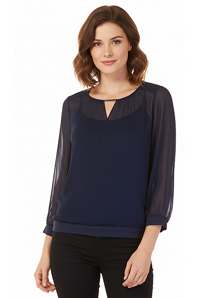 Esprit Halenka Modrá Second Hand Vel. L