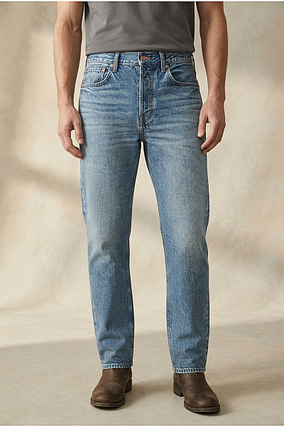 Pánské Rovné Džíny Modré American Eagle Second Hand