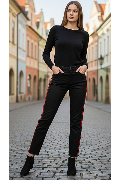 Bershka Dámské úzké Černé Vel.  36