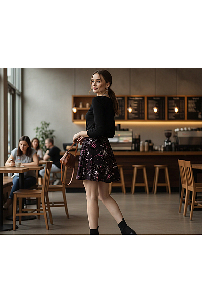Balonová  Sukně Černá SUPERDRY Vel. L