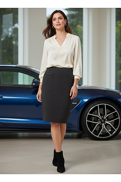 Sukně Šedá Marks & Spencer Vel.  40