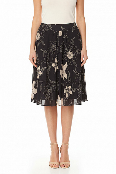 ZARA Dlouhá  Sukně Černá Second Hand Vel. 36