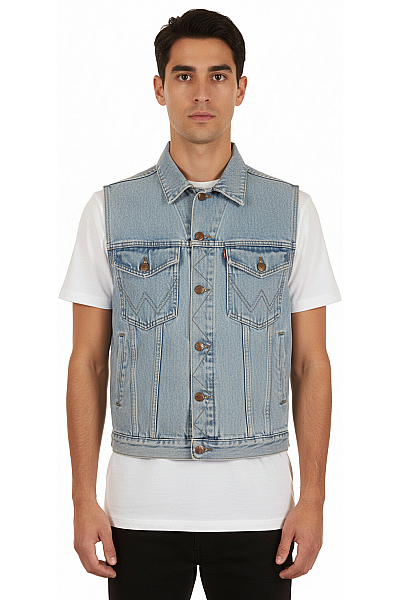 Pánská Vesta Modrá Wrangler Vel. S