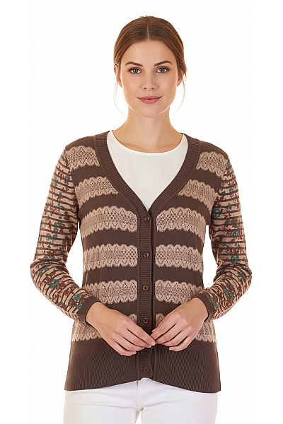 Dámský Cardigan Barevný Second Hand Vel. S