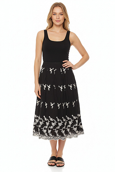  Sukně áčková Černobílá Next Second Hand Vel.  36