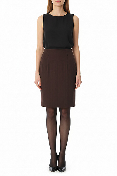 SISLEY Sukně Černá Vel. 42