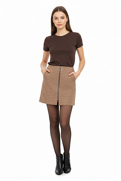 Topshop Sukně Hnědá Second Hand Vel.  38