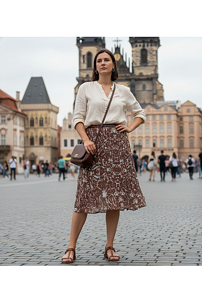 Sukně Hnědá GINA LAURA Vel. S/M