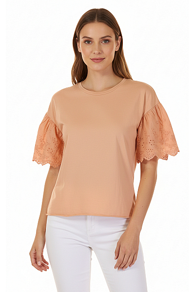 Dámské Tričko Růžové PULL&BEAR Vel.  S