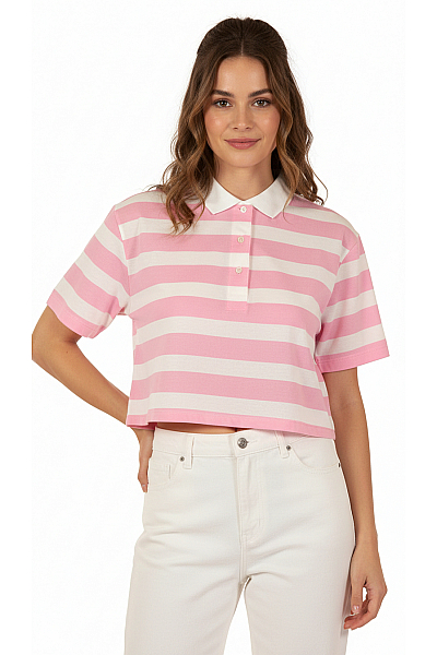 Dámské Top Růžový Bershka Second Hand Vel.  S