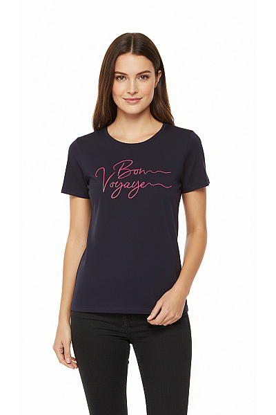 VERO MODA Dámské Tričko S Potiskem Modré Vel. XS