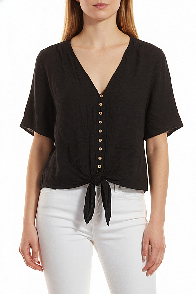 STRADIVARIUS Dámská Košile Černá Vel.  S