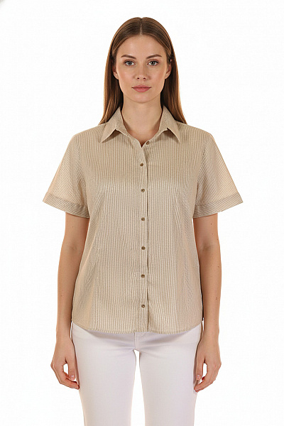 Fiorella Rubino Společenská Dámská Košile Zlatá