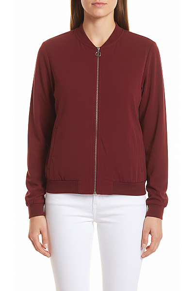 VERO MODA Dámská Bunda Vínová Vel. M