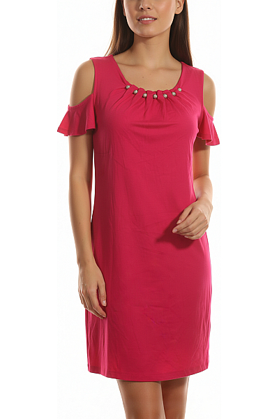 Alba Moda  Šaty s Ozdobami Růžové Vel. 36