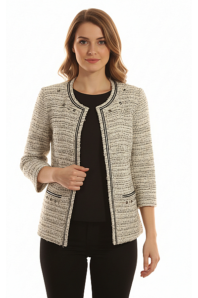 Next Dámský Cardigan Černobílý Second Hand Vel. 36